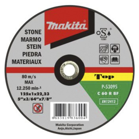 Hiova katkaisulaikka Makita P-53095; 125x1,0x22,23 mm