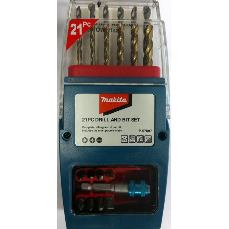 Poranterä- ja Ruuvikärkisarja Makita P-57087 21 kpl.