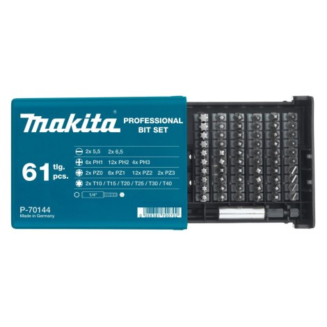 Minikoon mac-tarvikesarjat Makita; 61 kpl.