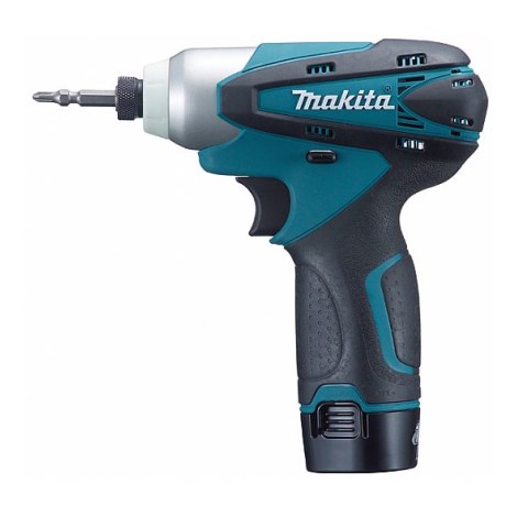 Iskuruuvinväännin Makita TD090DWJ; 10,8 V; 2x1,3 Ah akku