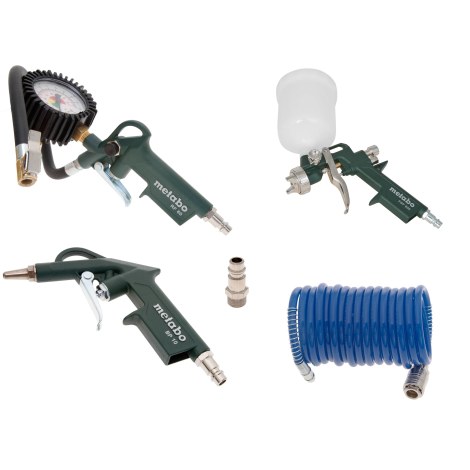 Kompressoripaketti maalaukseen ja puhallukseen Metabo LPZ 4 Set