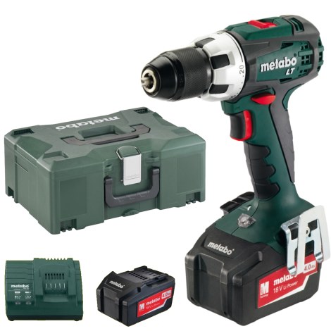 Pora/ruuvinväännin Metabo BS 18 LT; 18 V; 2x4,0 Ah akku