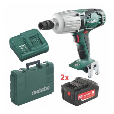 Iskuruuvinväännin Metabo SSW 18 LTX 600; 18 V; 2x5,2 Ah akku