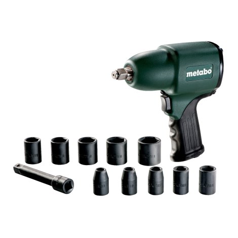 Paineilmakäyttöinen mutterinväännin iskumekanismilla Metabo DSSW 360 SET