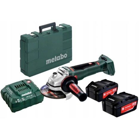 Kulmahiomakone Metabo WB 18 LTX BL 125 QUICK; 18 V; 2x5,2 Ah akku