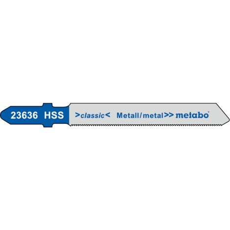 Pistosahanterä Metabo Classic HSS 23636; 5 kpl.