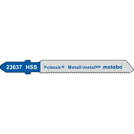 Pistosahanterä Metabo Classic HSS 23637; 5 kpl.