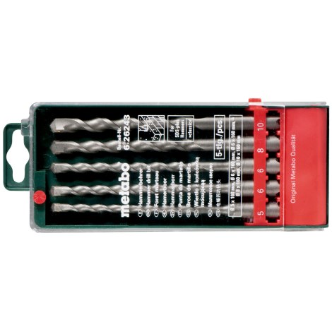 Betoniporanteräsarja Metabo Classic; 5-10 mm; 5 kpl.