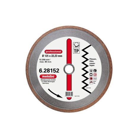 Timanttikatkaisulaikka Metabo Professional TP; Ø125