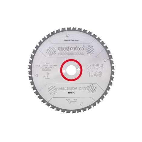 Katkaisuterä puulle Metabo PRECISION CUT WOOD; 315x30 mm; Z48; -5°