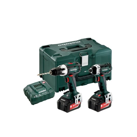 Työkalusarja Metabo Combo Set 2.1.1 (BS 18 LT + SSD 18 LTX 200); 18 V; 2x4,0 Ah akku