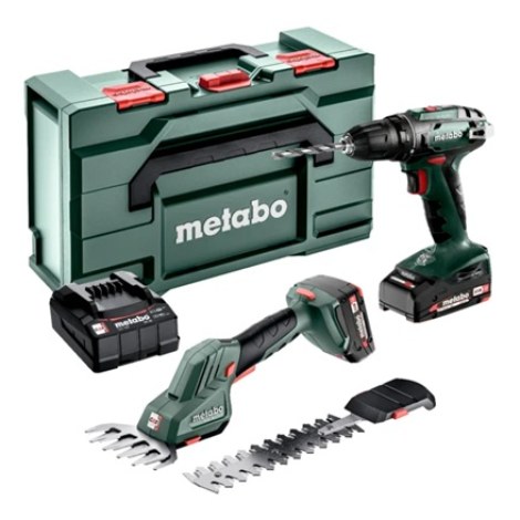 Työkalusarja Metabo Combo Set 2.2.5 (BS 18 + SGS 18 LTX Q); 18 V; 2x2,0 Ah akku