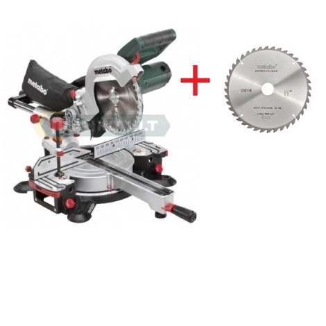 Katkaisu- ja jiirisaha Metabo KGS 216 M + Katkaisulaikka Metabo Classic