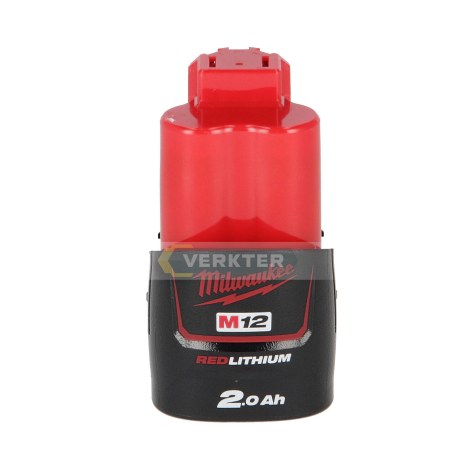 Akku Milwaukee M12B2; 12 V; 2,0 Ah; Li-Ion