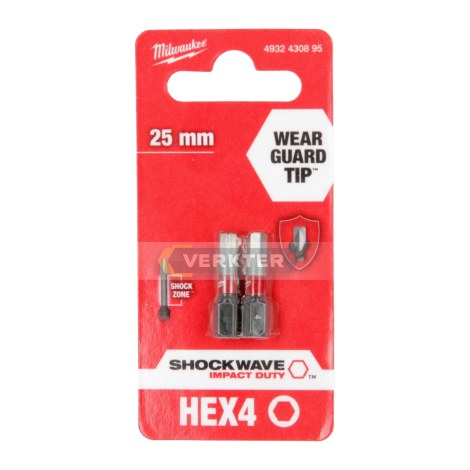 Urakärki Milwaukee Shw 4932430895; HEX 4; 2 kpl.