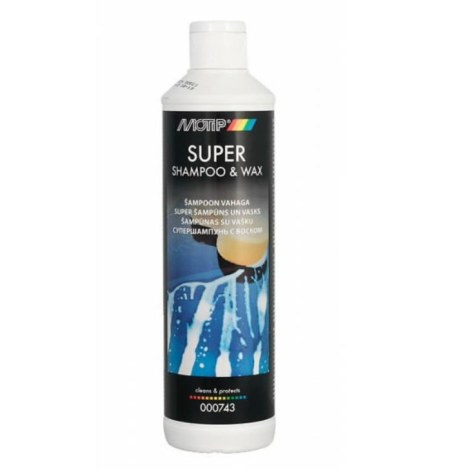 Autoshampoo Motip SUPER SHAMPOO & WAX; 500 ml