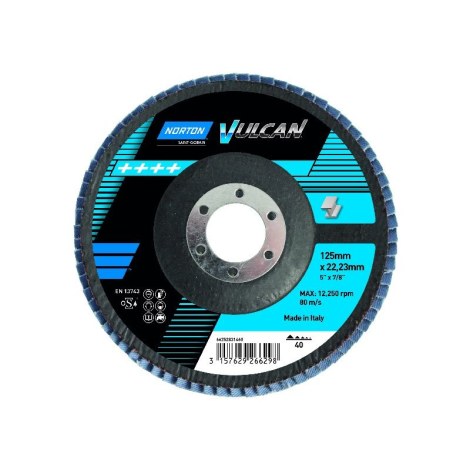 Lamellihiomalaikka  Norton Vulcan R842; 125x22 mm; P60