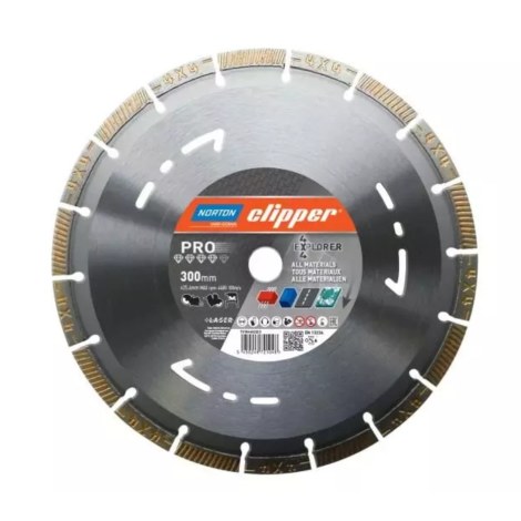 Timanttikatkaisulaikka Norton 70184602023; 300x25,4 mm