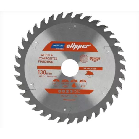 Katkaisuterä puulle Norton 70184608086; 160x20 mm; Z48