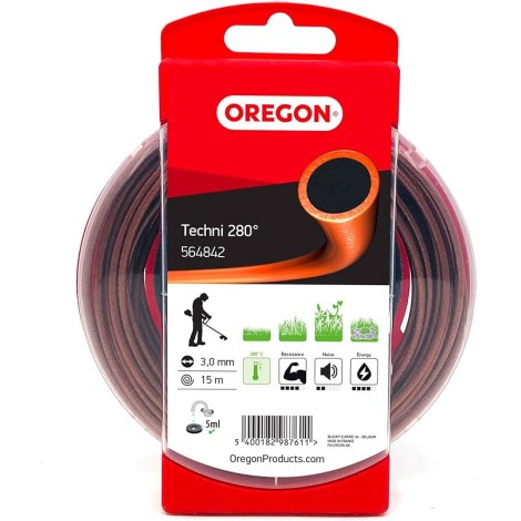 Leikkuulanka Oregon Techni 564842; 3 mm / 15 m; 1 kpl.