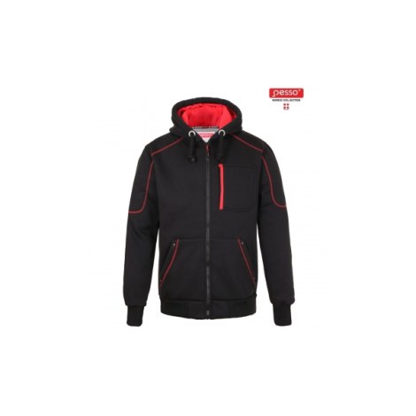Lämmin huppari PESSO PORTLAND; XXXL musta