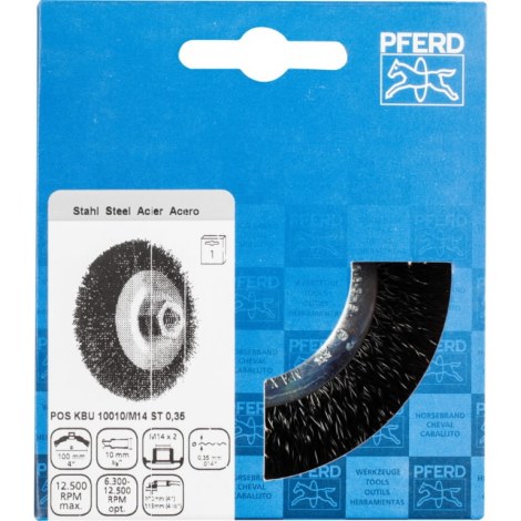 Kuppiharja PFERD 220832; 100 mm; M14