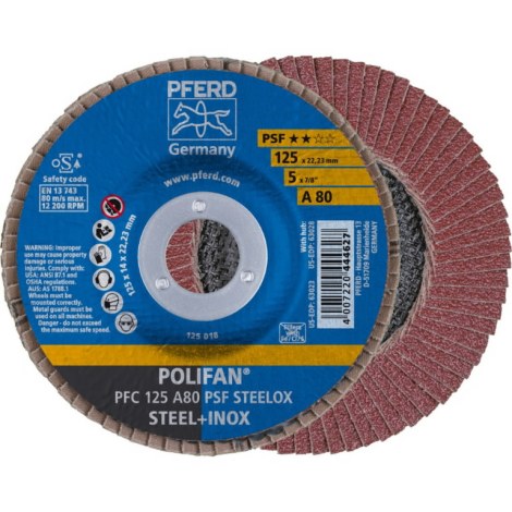 Lamellihiomalaikka  PFERD 444627; 125 mm; P80