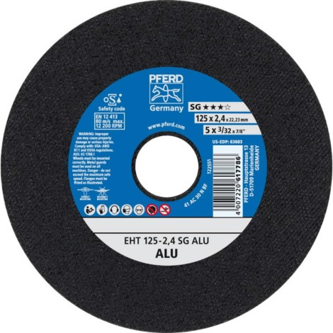 Hiova katkaisulaikka Pferd SG Alu; 125x2,4x22,23 mm