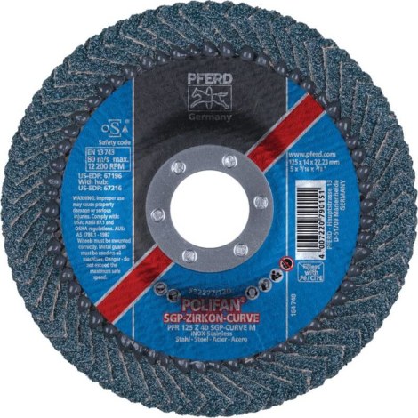 Lamellihiomalaikka  Pferd SGP-Curve M; 150 mm; Z40