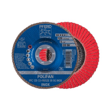 Lamellihiomalaikka  Pferd CO-Freeze SG Inox; 125 mm; P50