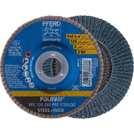 Lamellihiomalaikka  Pferd PFC125 Z PSF; 125 mm; Z80