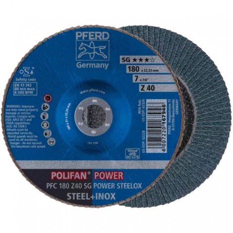 Lamellihiomalaikka  Pferd A-PFC180 SG Power Steelox; 180 mm; Z40