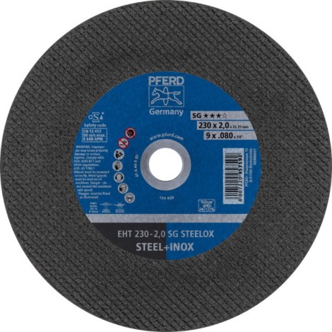Hiova katkaisulaikka Pferd SG Steelox; 230x2x22,23 mm