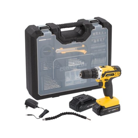 Akkukäyttöinen ruuvinväännin Powerplus POWX00830; 20 V; 2x1,3 Ah akku