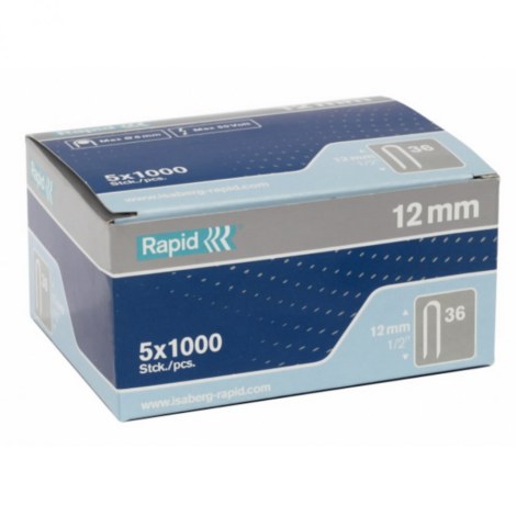 Niitit Rapid 11885101; 1000 kpl.; tyyppi 36; galvanoitu