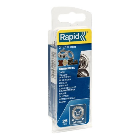 Niitit Rapid Inox; Ø10 mm; 21 mm; 25 kpl.