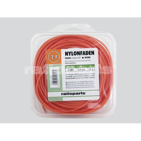 Leikkuulanka Nylon line (2,4 mm/15 m) oranssi