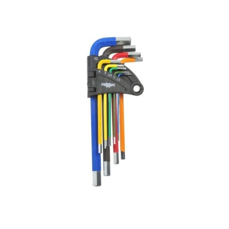 Kuusiokoloavain Rexxer RA-05-393; 1,5-10 mm; 9 kpl.