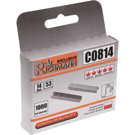 Niitit Richmann C0814; 11,4x14 mm; 1000 kpl.; tyyppi 53