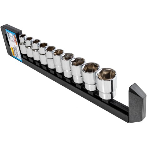Kuusiohylsysarja Richmann C4010; 1/2''; 10-24 mm; 10 kpl.