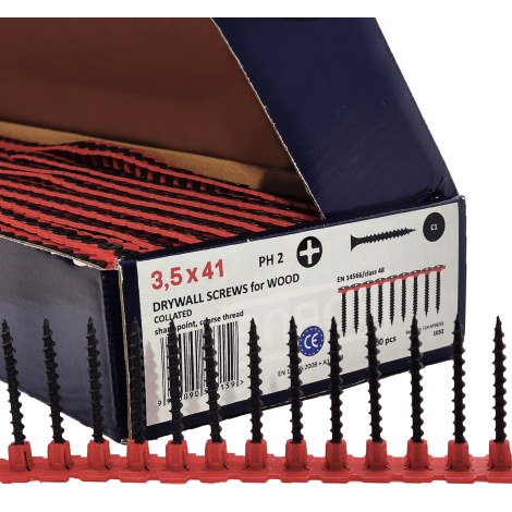 Nauharuuvit Robus; PH2; 3,5x41 mm; 1000 kpl.