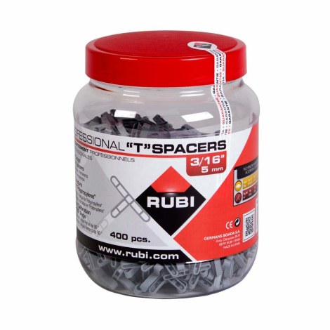 Ristimerkit tiilien merkkaamiseen Rubi 2398; 5 mm; 400 kpl.