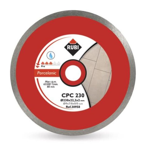 Timanttilevy märkäleikkaukseen Rubi CPC 180 PRO; 180 mm
