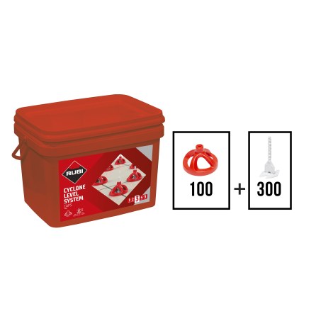 Tarvikesarja Rubi Kit Cyclone; 3 mm; 400 kpl.