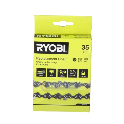 Moottorisahanketju Ryobi RAC248 14''; 35 cm; 3/8''; 52; 1,3 mm