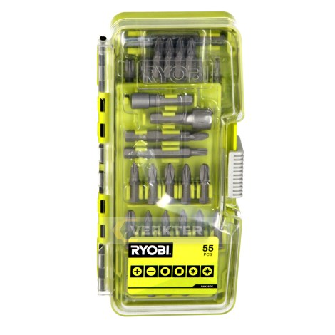 Minikoon mac-tarvikesarjat Ryobi RAK55DK; 55 kpl.