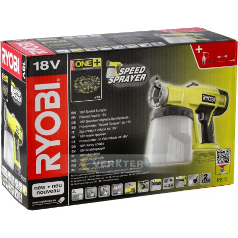 Maaliruisku Ryobi P620; 18 V (ilman akkua ja laturia)