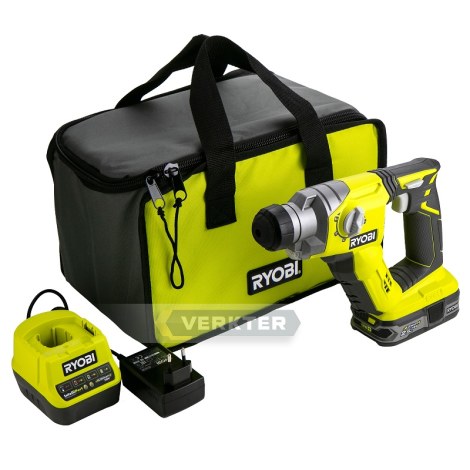 Poravasara Ryobi R18SDS-125S; 1,3 J; SDS-plus; 18 V; 1x2,5 Ah akku