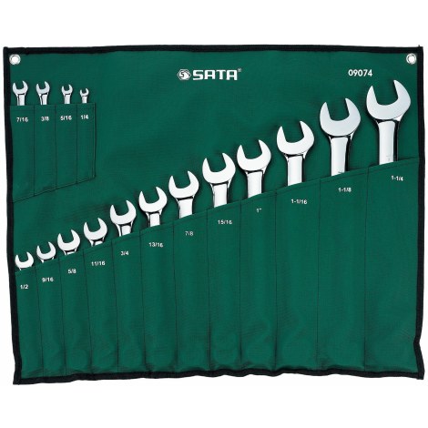 Yhdistelmä-avain-setti Sata S09074; 16 kpl.