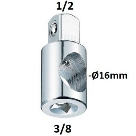 Adapteri Sata S12930; 3/8''-1/2''